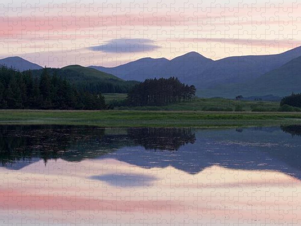Sunset Jigsaw Puzzle featuring the photograph Sunset at Loch Tulla by Stephen Taylor