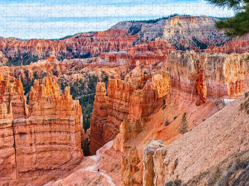 Bryce Canyon National Park Jigsaw Puzzle featuring the photograph Sunset Point Tableau by John M Bailey