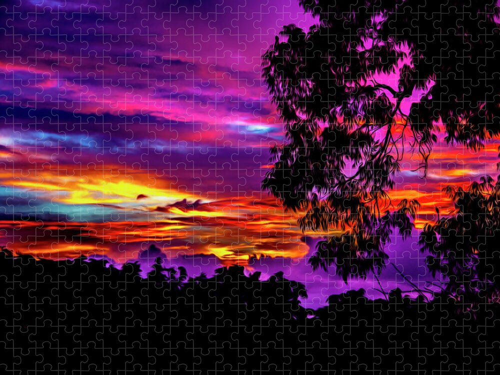 Sunset Jigsaw Puzzle featuring the photograph Sunset by Stuart Manning