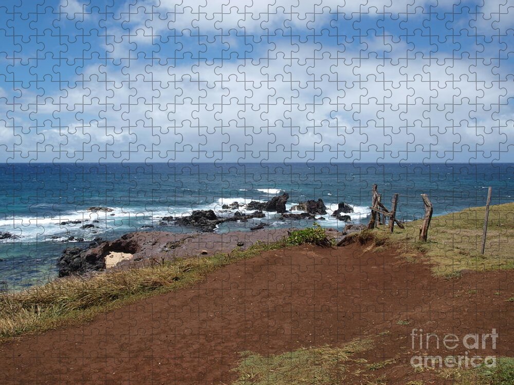 Ho'okipa Jigsaw Puzzle featuring the photograph Surfs Up by Vivian Martin