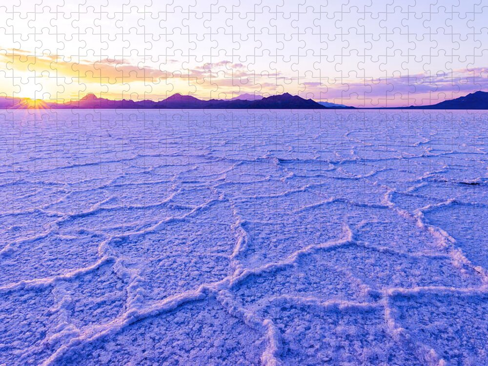 Salt Flats Jigsaw Puzzle featuring the photograph Surreal Salt by Chad Dutson