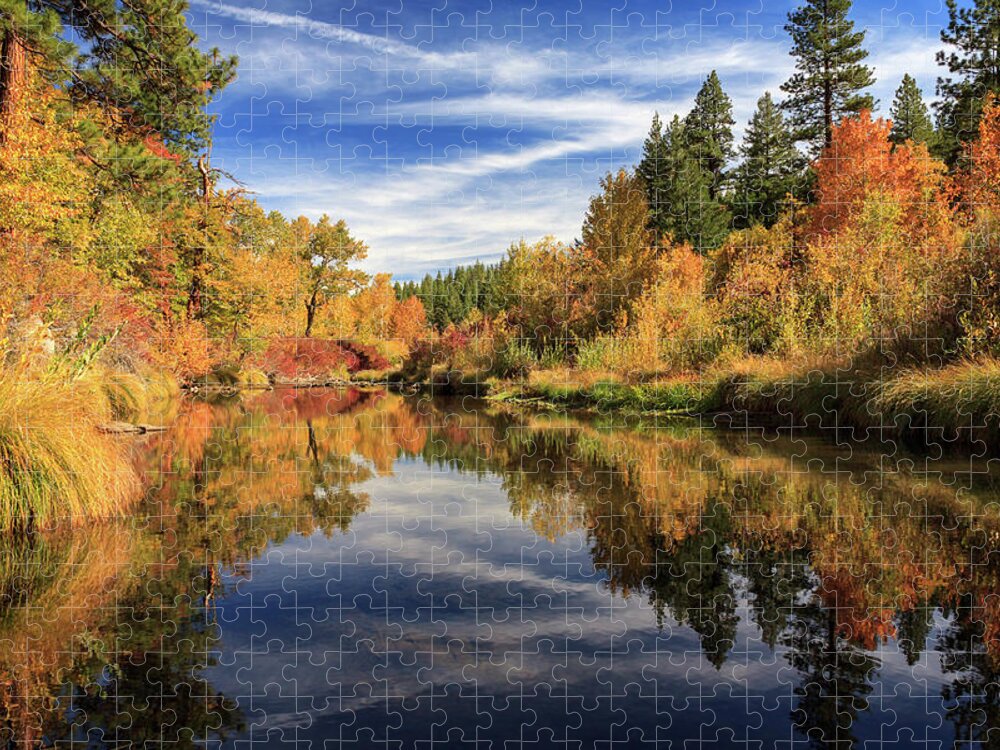 Autumn Jigsaw Puzzle featuring the photograph Susan River 10-28-12 by James Eddy