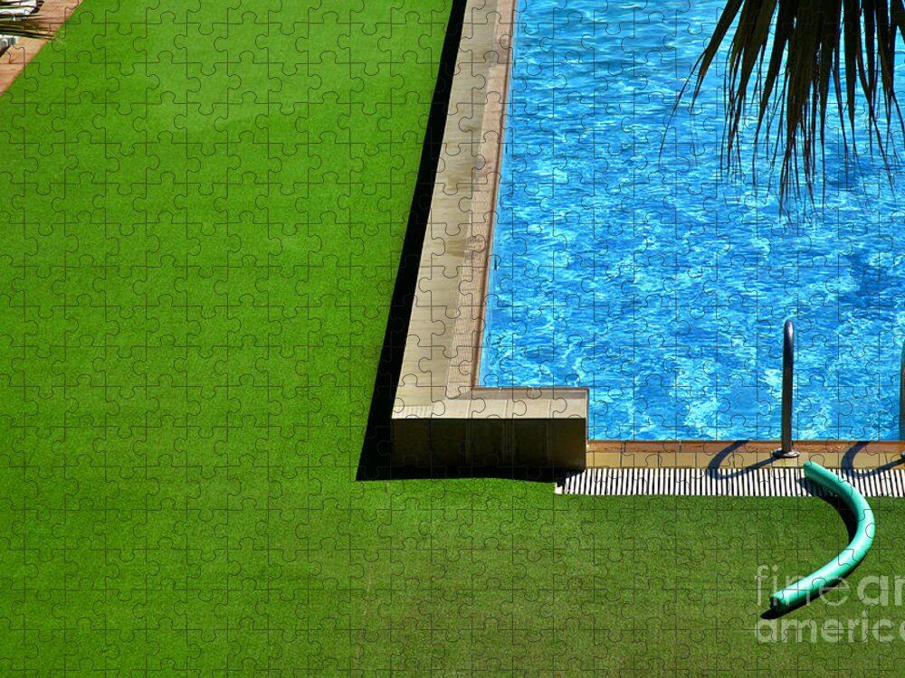 Swimming Pool Jigsaw Puzzle featuring the photograph Swimming pool by Silvia Ganora