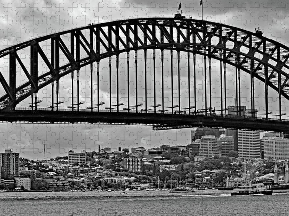 Australia Jigsaw Puzzle featuring the photograph Sydney Harbour Bridge No. 15-1 by Sandy Taylor