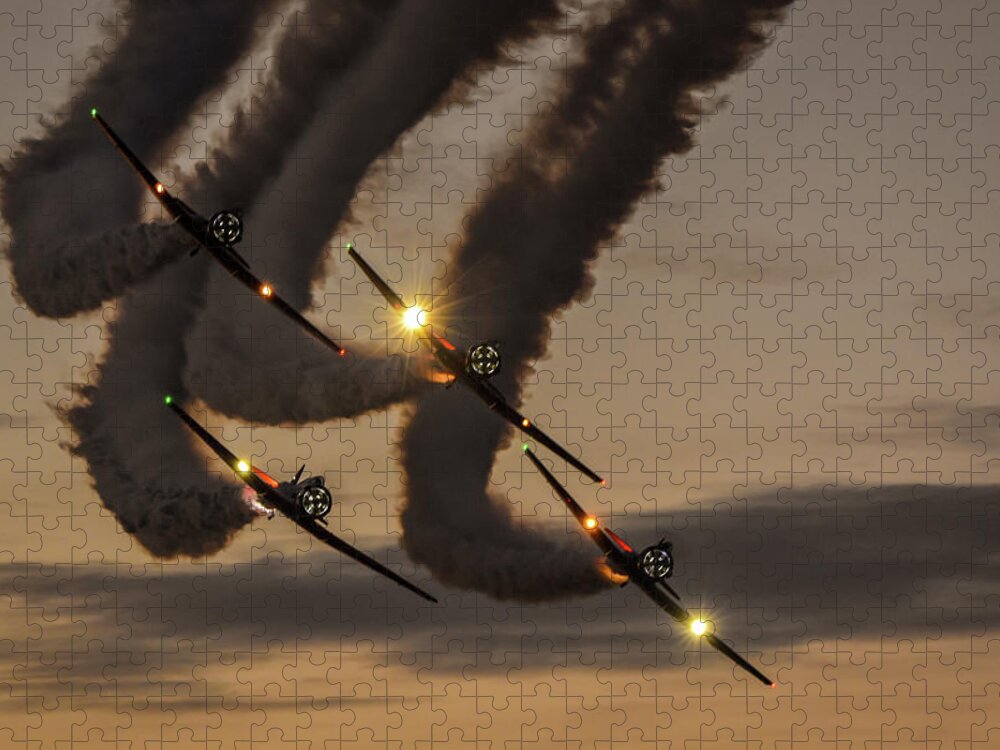 T-6 Jigsaw Puzzle featuring the photograph T-6 Tango by David Hart