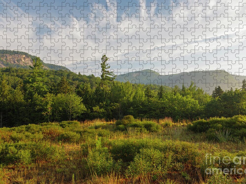 Albany Jigsaw Puzzle featuring the photograph Table Mountain - Kancamagus Scenic Byway, New Hampshire by Erin Paul Donovan