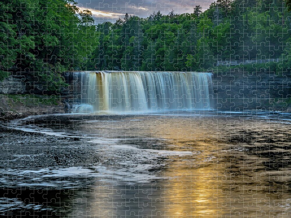 Taquamenon Falls Jigsaw Puzzle featuring the photograph Tahquamenon Falls by Gary McCormick