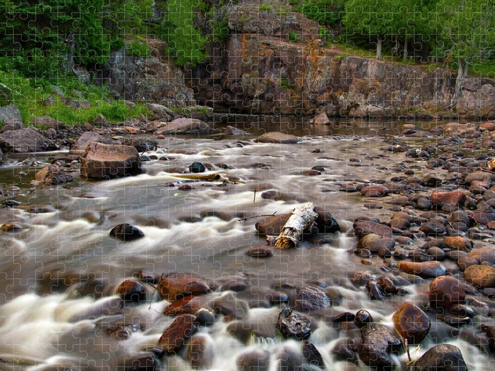 Minnesota Jigsaw Puzzle featuring the photograph Temperance River by Steve Stuller