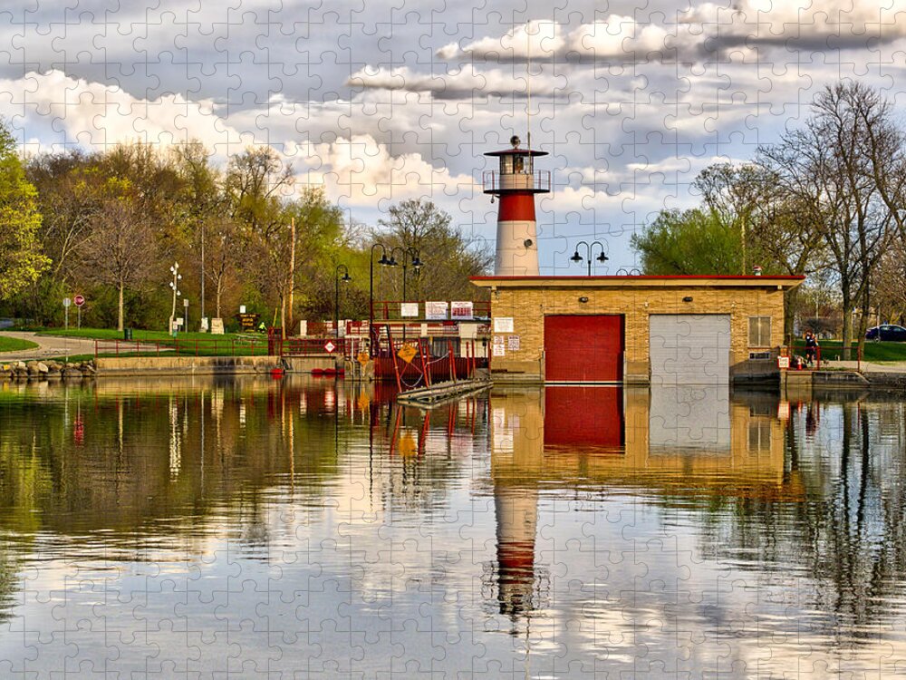Tenney Jigsaw Puzzle featuring the photograph Tenney Lock - Madison - Wisconsin by Steven Ralser