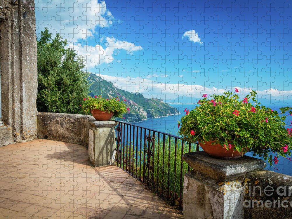 Amalfi Jigsaw Puzzle featuring the photograph Terrazzo dell'lnfinito by Inge Johnsson
