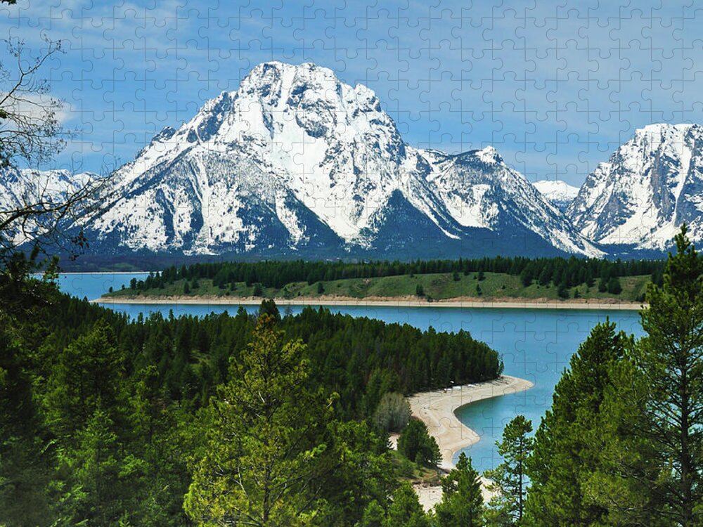 Grand Teton National Park Jigsaw Puzzle featuring the photograph Teton Spring by Greg Norrell