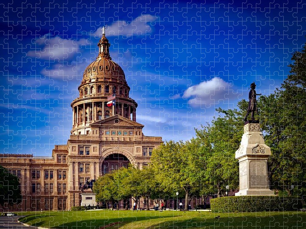 Austin Jigsaw Puzzle featuring the photograph Texas State Capitol by Mountain Dreams