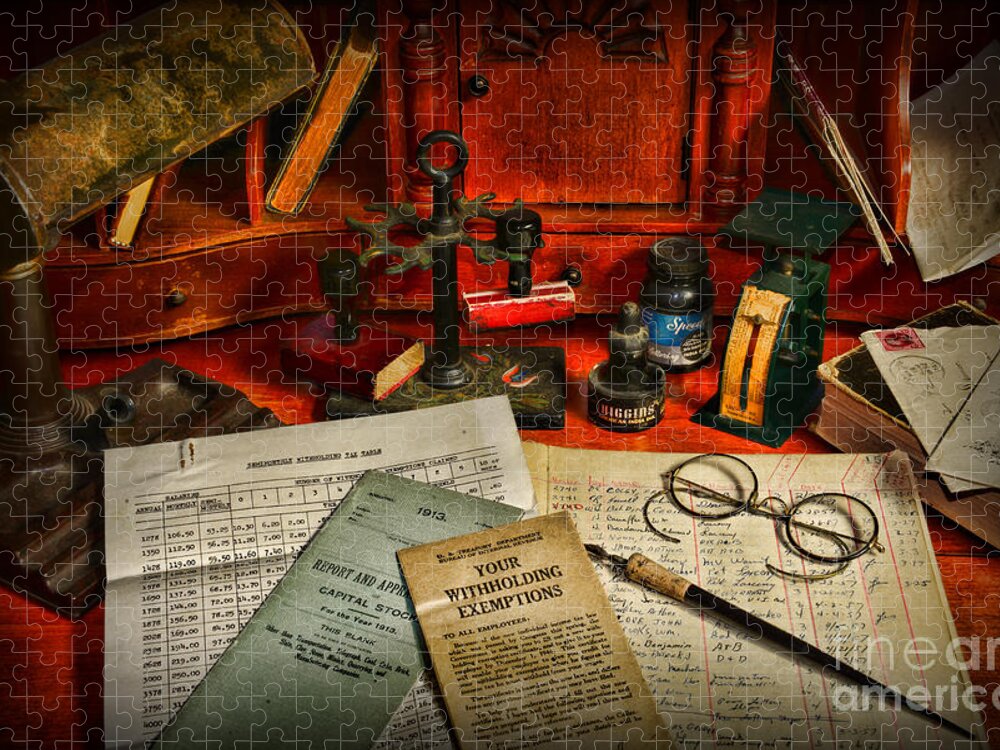 Accountant Jigsaw Puzzle featuring the photograph The Accountant by Paul Ward
