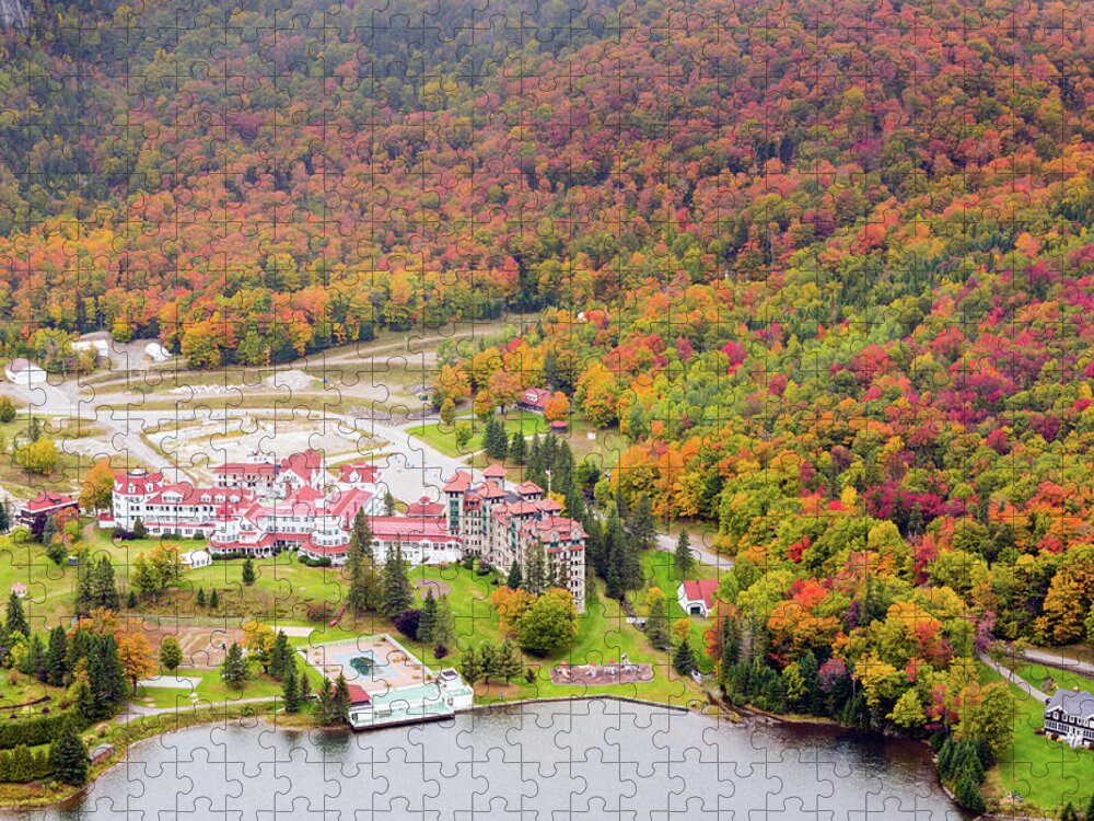 Autumn Jigsaw Puzzle featuring the photograph The Balsams in Autumn by Jatin Thakkar