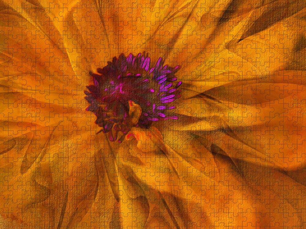 Flower Jigsaw Puzzle featuring the digital art The Beauty of Maturity by Klara Acel