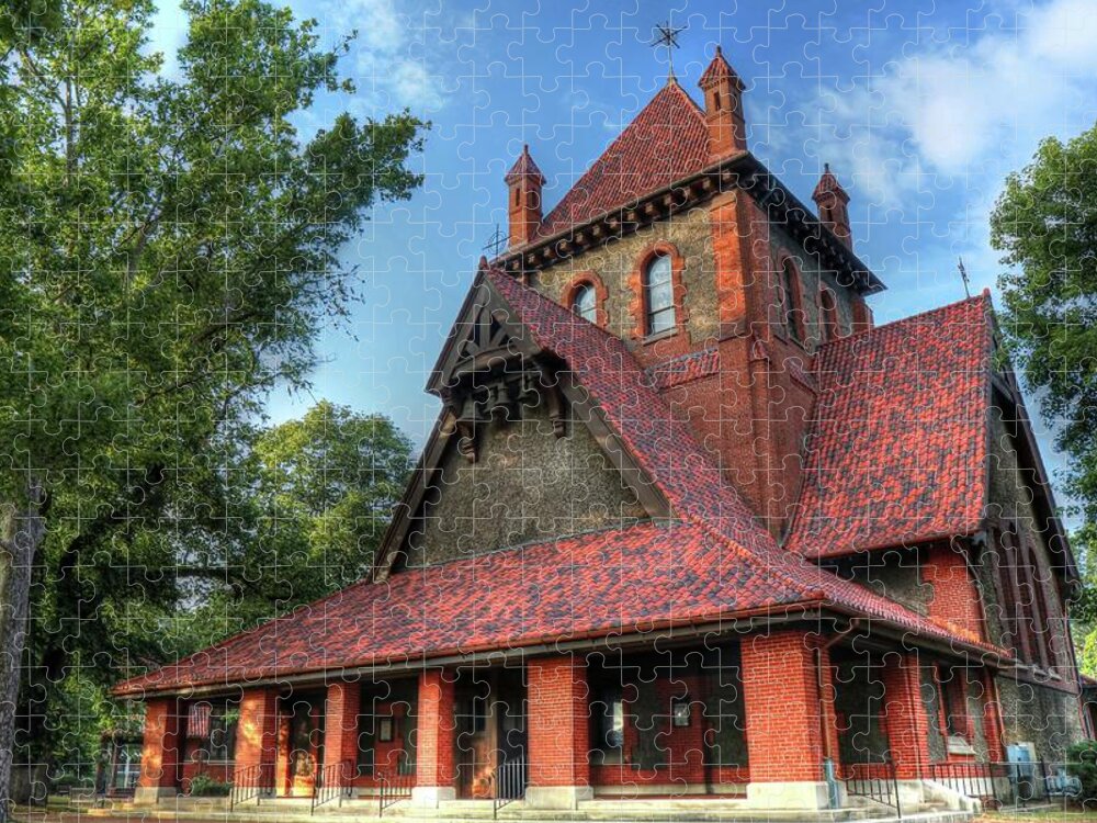 All Souls Cathedral Jigsaw Puzzle featuring the photograph The Cathedral of All Souls Asheville North Carolina by Carol Montoya