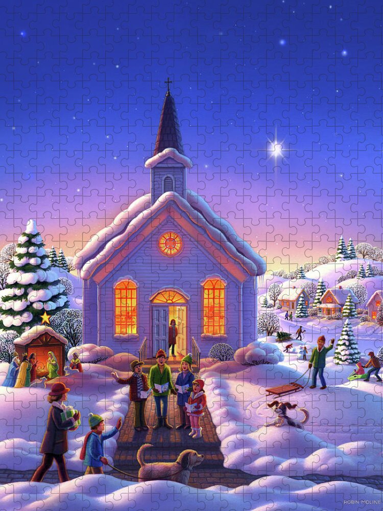 The Christmas Carolers Jigsaw Puzzle