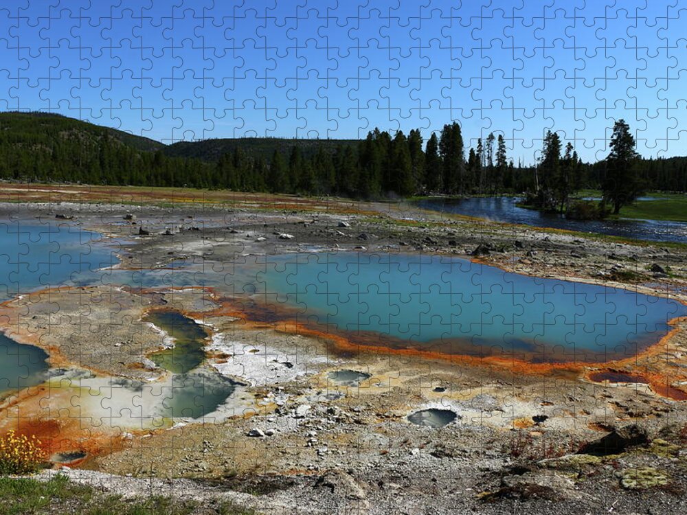 Park Jigsaw Puzzle featuring the photograph The Colors Of The Thermal Holes by Christiane Schulze Art And Photography