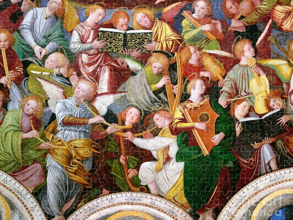 The Jigsaw Puzzle featuring the painting The Concert of Angels by Gaudenzio Ferrari