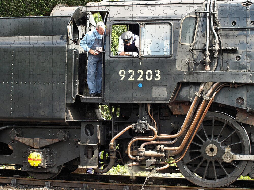 Steam Jigsaw Puzzle featuring the photograph The Crew by Richard Denyer