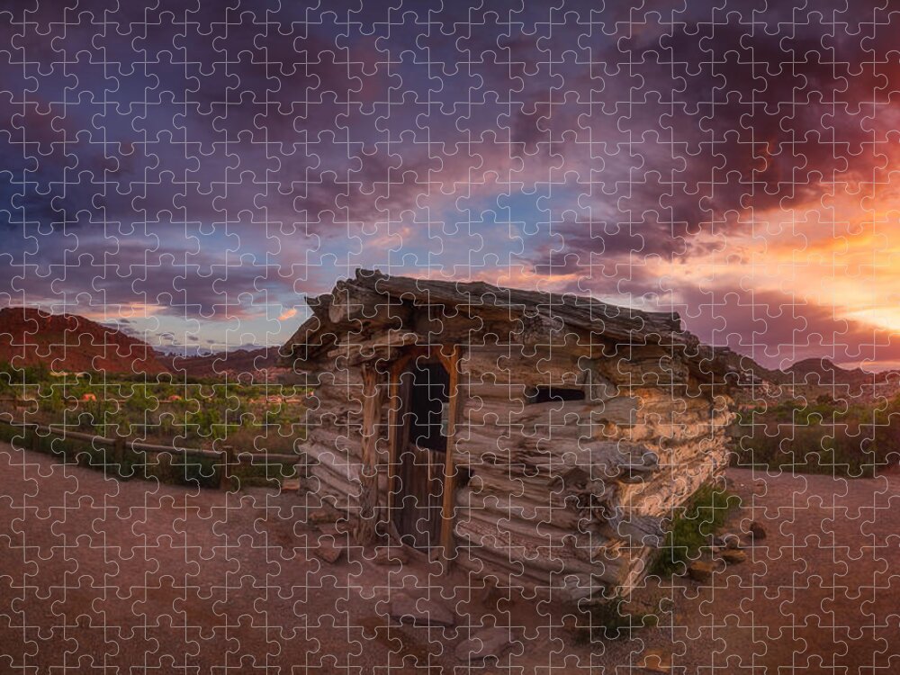 Moab Jigsaw Puzzle featuring the photograph The Delicate Little Cabin by Darren White