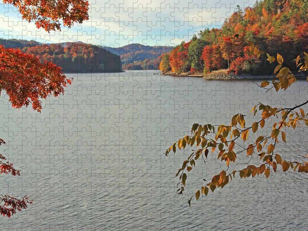 Autumn Jigsaw Puzzle featuring the photograph The Dock by Jennifer Robin