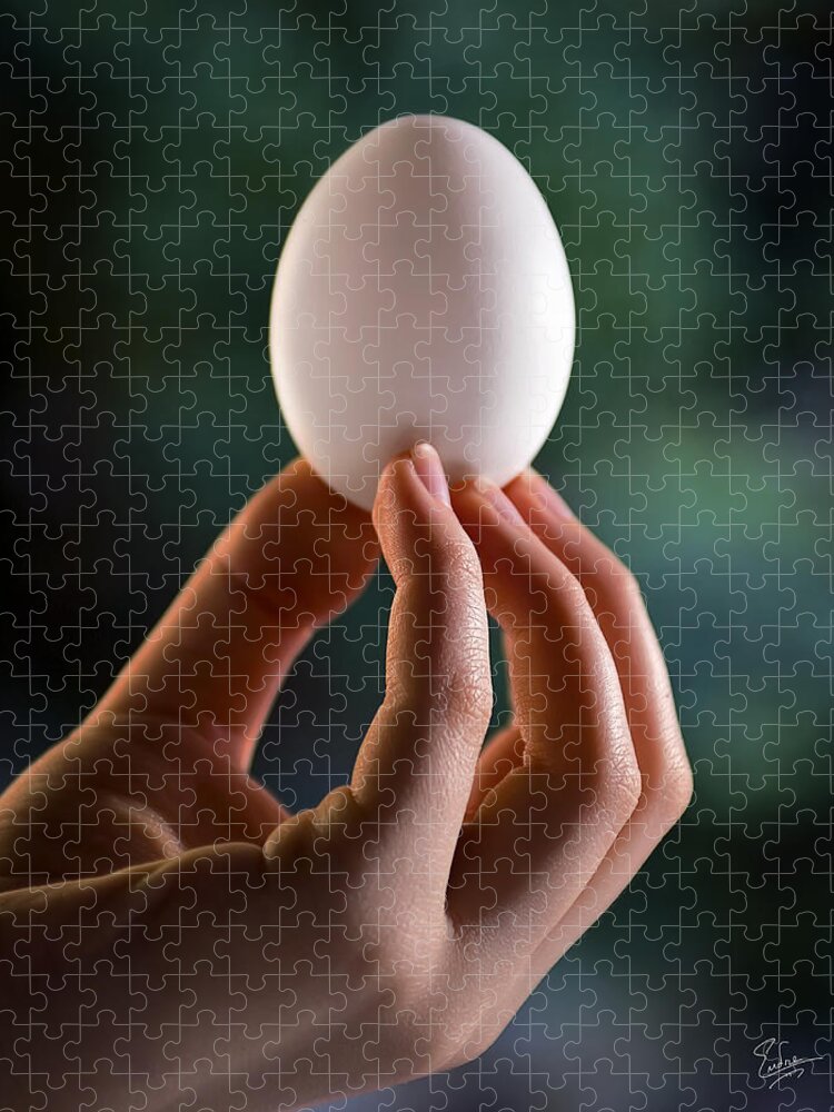 Endre Jigsaw Puzzle featuring the photograph The Egg by Endre Balogh