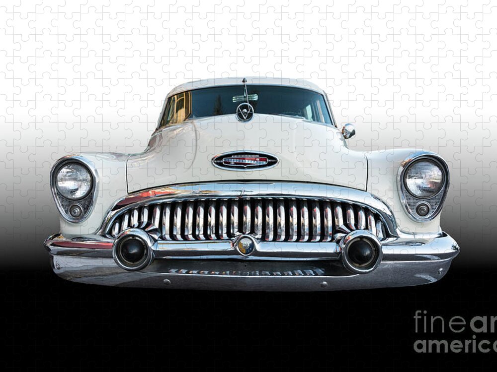 Beach Jigsaw Puzzle featuring the photograph The Face of a Classic Buick Woodie by David Levin