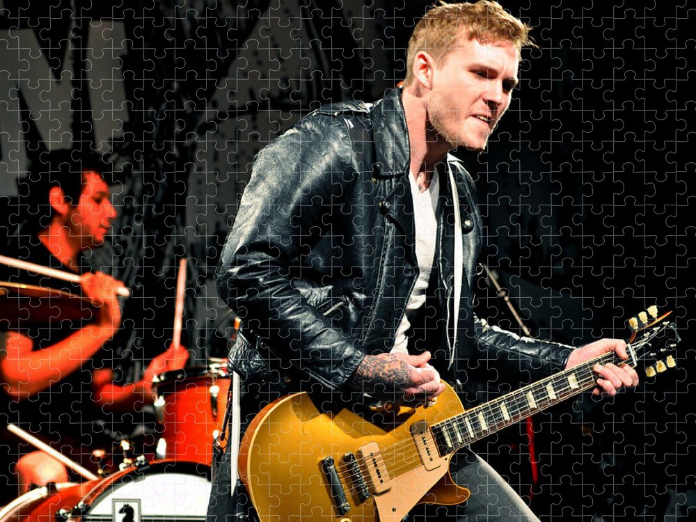 Brian Fallon Jigsaw Puzzle featuring the photograph The Gaslight Anthem by Jeff Ross