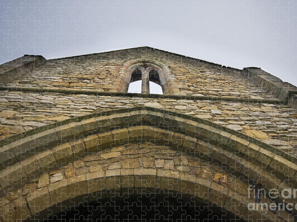 Easby Abbey Jigsaw Puzzle featuring the photograph The Gatehouse by Smart Aviation