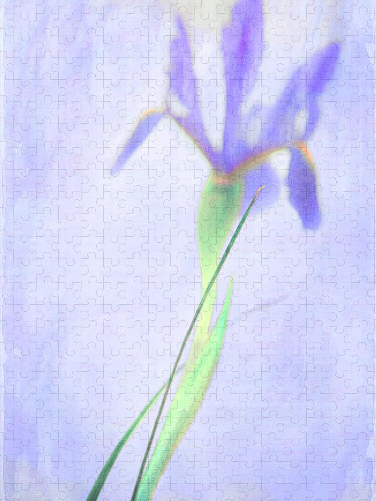 Iris Jigsaw Puzzle featuring the photograph The Iris by Theresa Tahara
