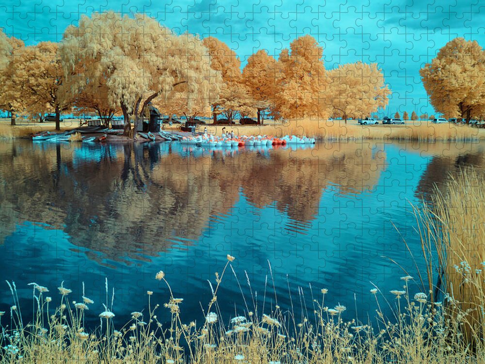 Infrared Jigsaw Puzzle featuring the photograph The Lagoon - 2 by John Roach