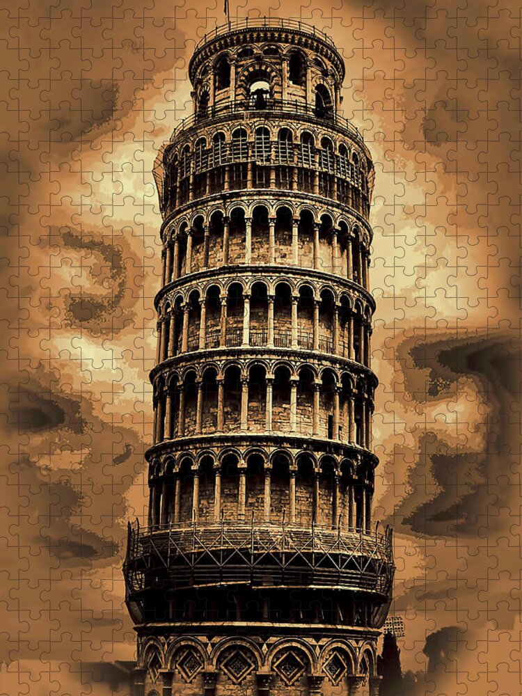 Europe Jigsaw Puzzle featuring the photograph The leaning tower of Pisa by Tom Prendergast