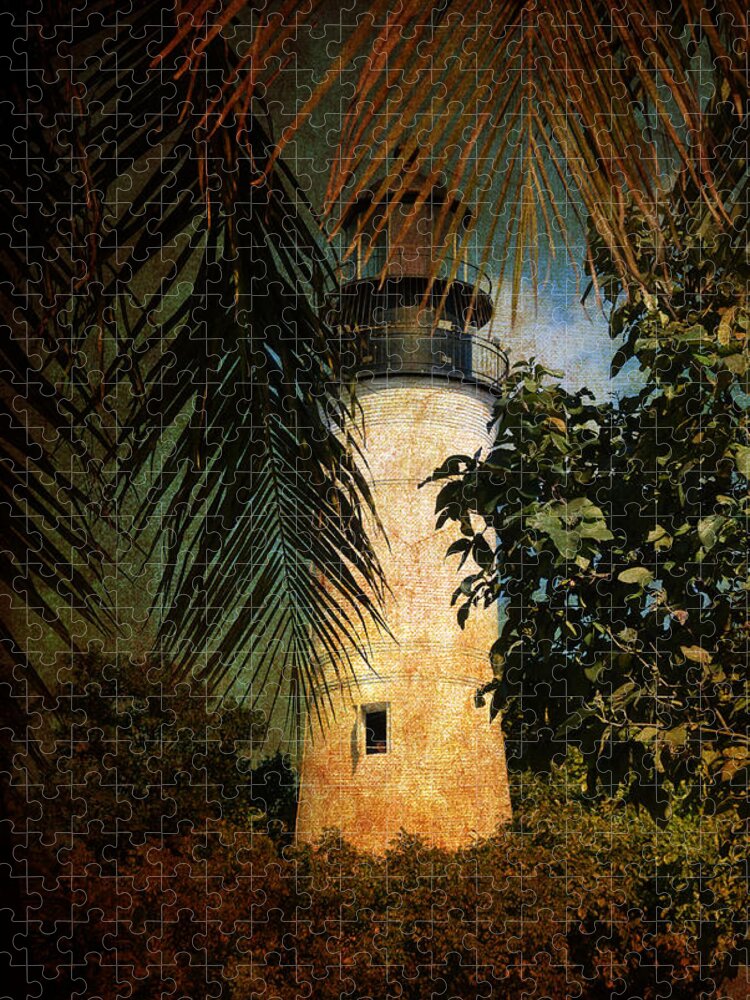 Lighthouse Jigsaw Puzzle featuring the photograph The Lighthouse in Key West by Susanne Van Hulst