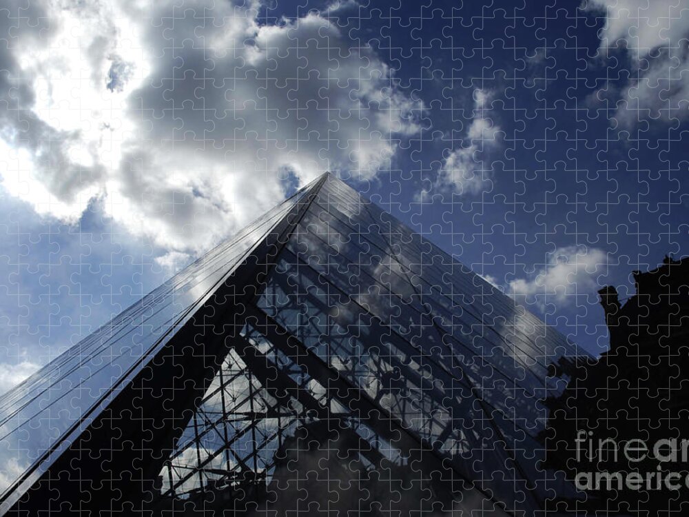 Louvre Jigsaw Puzzle featuring the photograph The Louvre Pyramid Paris by Micah May