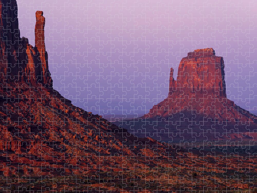 Mittens Jigsaw Puzzle featuring the photograph The Mittens by Chad Dutson