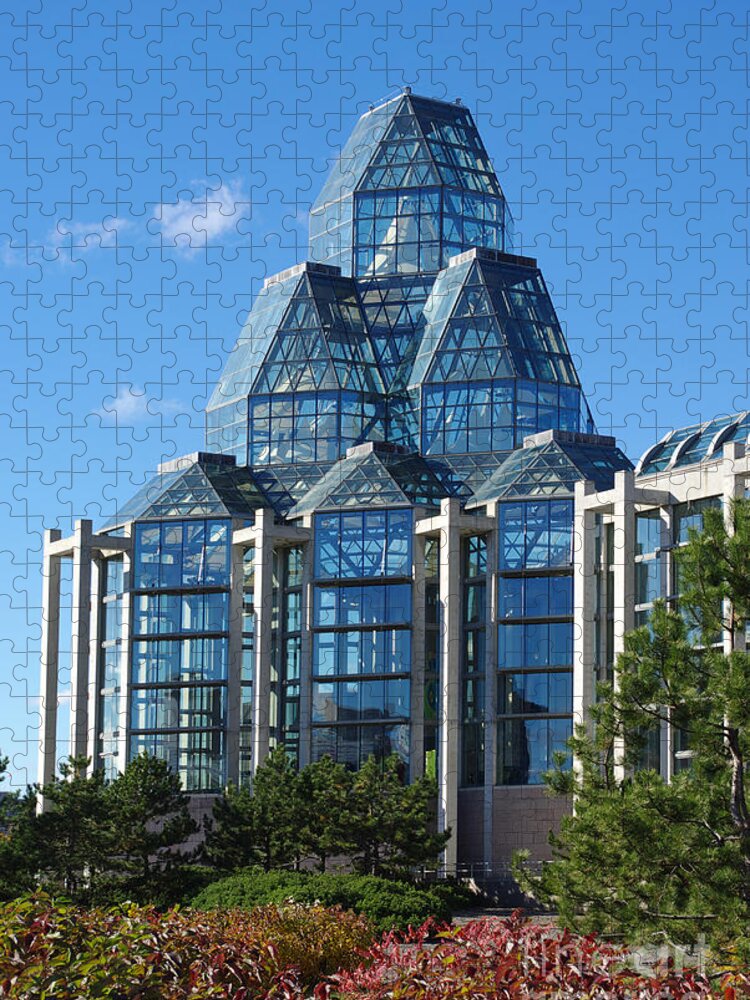 Architecture Jigsaw Puzzle featuring the photograph The National Gallery Of Canada by Scimat