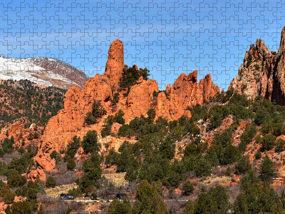 Garden Of The Gods High Point Jigsaw Puzzle featuring the photograph The High Point View by Adam Jewell