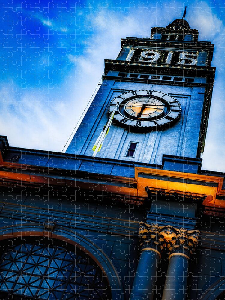 San Francisco Jigsaw Puzzle featuring the photograph The Old Clock Tower by Jade Moon 