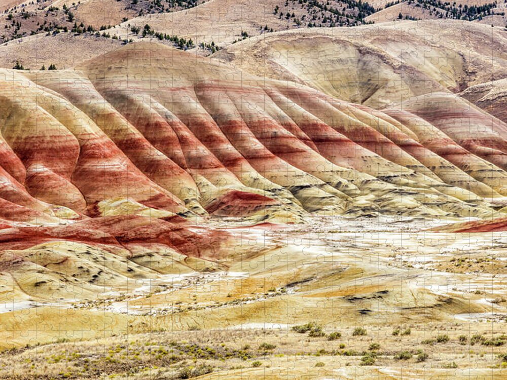 Painted Hills Jigsaw Puzzle featuring the photograph The Painted Hills of John Day Fossil Beds by Pierre Leclerc Photography