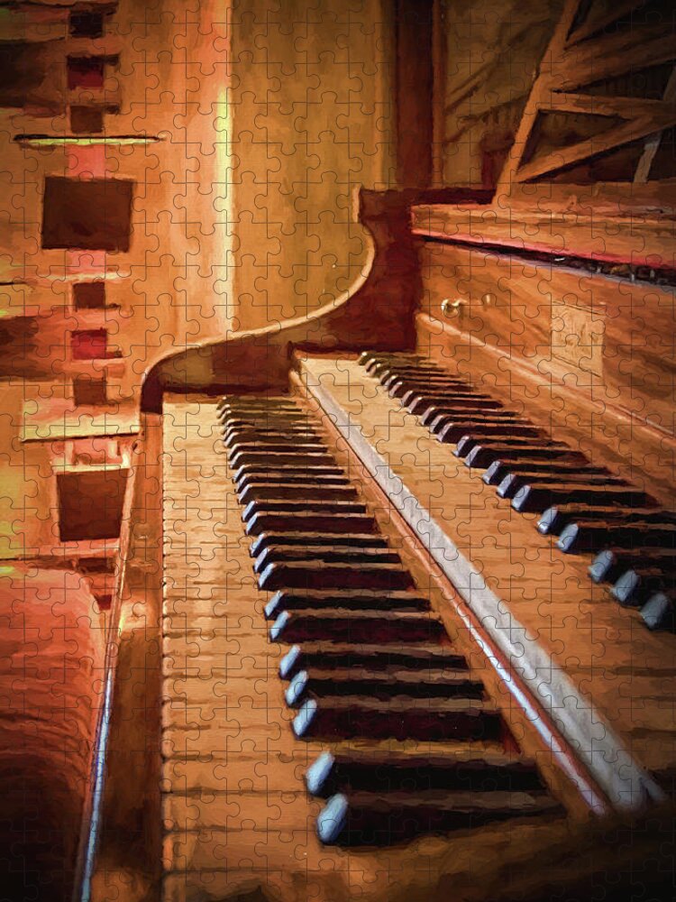 Organ Jigsaw Puzzle featuring the photograph The Organ by Susan Rissi Tregoning
