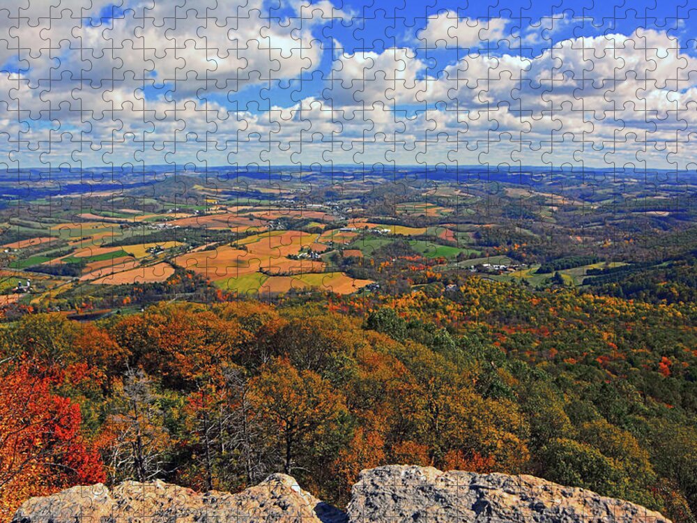 The Pinnacle On Pa At Jigsaw Puzzle featuring the photograph The Pinnacle on PA AT by Raymond Salani III