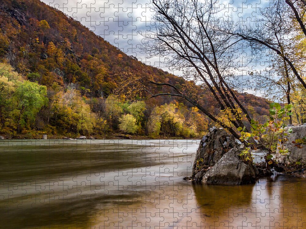 Autumn Jigsaw Puzzle featuring the photograph The Shenandoah in Autumn by Ed Clark