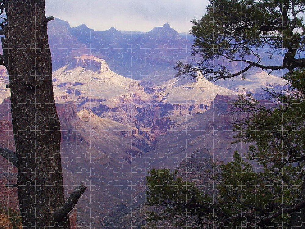 Grand Canyon Jigsaw Puzzle featuring the photograph The Purple Grand by Marna Edwards Flavell