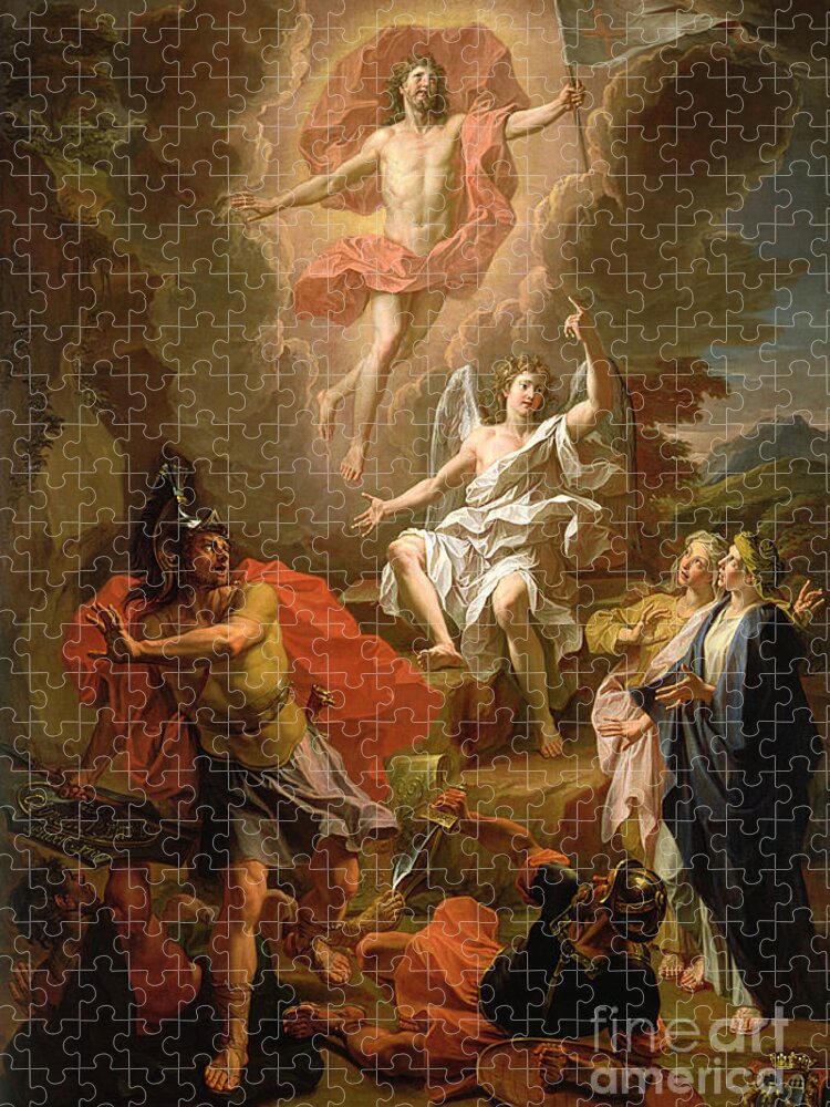 The Resurrection Of Christ Jigsaw Puzzle featuring the painting The Resurrection of Christ by Noel Coypel