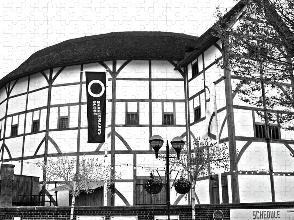 London Jigsaw Puzzle featuring the photograph The Shakespeare Globe Theatre, London by Aidan Moran