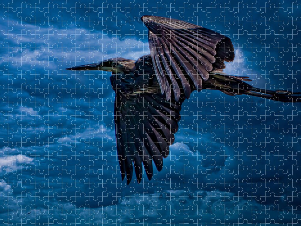 Gray Jigsaw Puzzle featuring the photograph The Stormbringer by Chris Lord