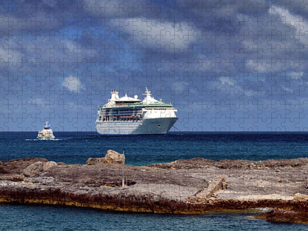 Tender Jigsaw Puzzle featuring the photograph The Tender Side of Cruising the Caribbean by Bill Swartwout