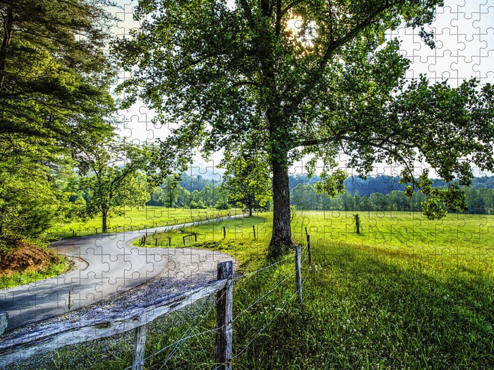 Appalachia Jigsaw Puzzle featuring the photograph The Valley at Cades Cove by Debra and Dave Vanderlaan