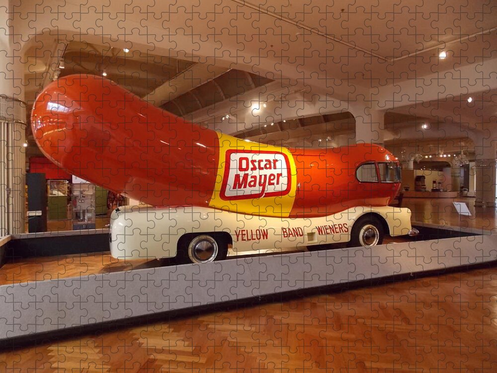 Weiner Jigsaw Puzzle featuring the photograph The Weinermobile 1 by Nina Kindred